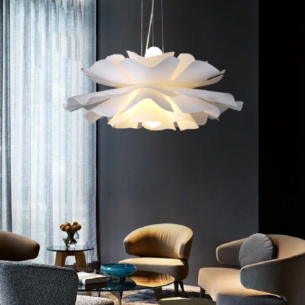 Pendant Lights LED Ins flower Acrylic petal lamp Nordic hanging living room decoration bedroom lamp E27 restaurant
Pendant Lights LED Ins flower Acrylic petal lamp Nordic hanging living room decoration bedroom lamp E27 restaurant