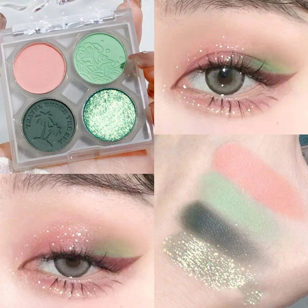 4 Color Eye Shadow Easy To Color Matte Pearlescent Cosmetic Professional Blue Eyeshadow Earthy Green Pallete Palette Eye Sh V6I5 
4 Color Eye Shadow Easy To Color Matte Pearlescent Cosmetic Professional Blue Eyeshadow Earthy Green Pallete Palette Eye Sh V6I5