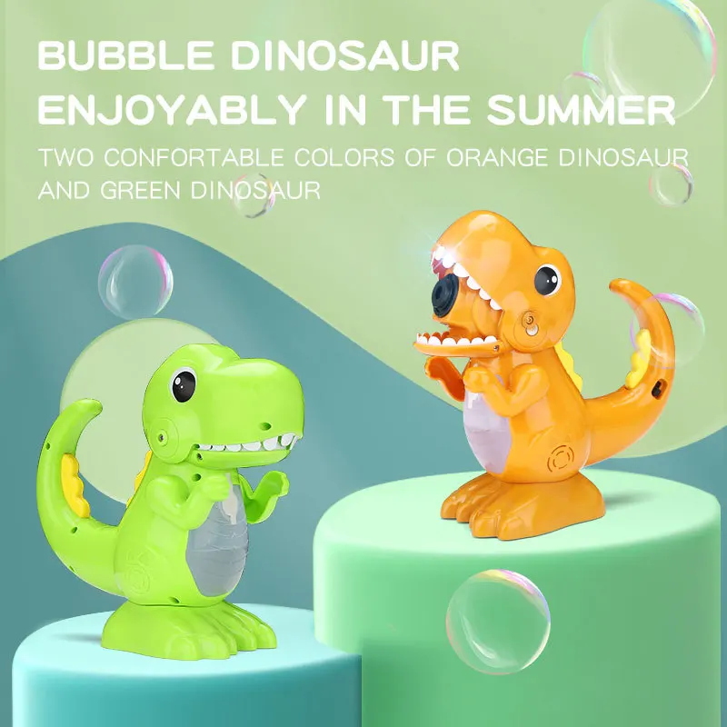 Dinosaur bubble machine one-button bubble light music automatic bubble summer outdoor toys kids toy bubble gum machine girls toy
Dinosaur bubble machine one-button bubble light music automatic bubble summer outdoor toys kids toy bubble gum machine girls toy