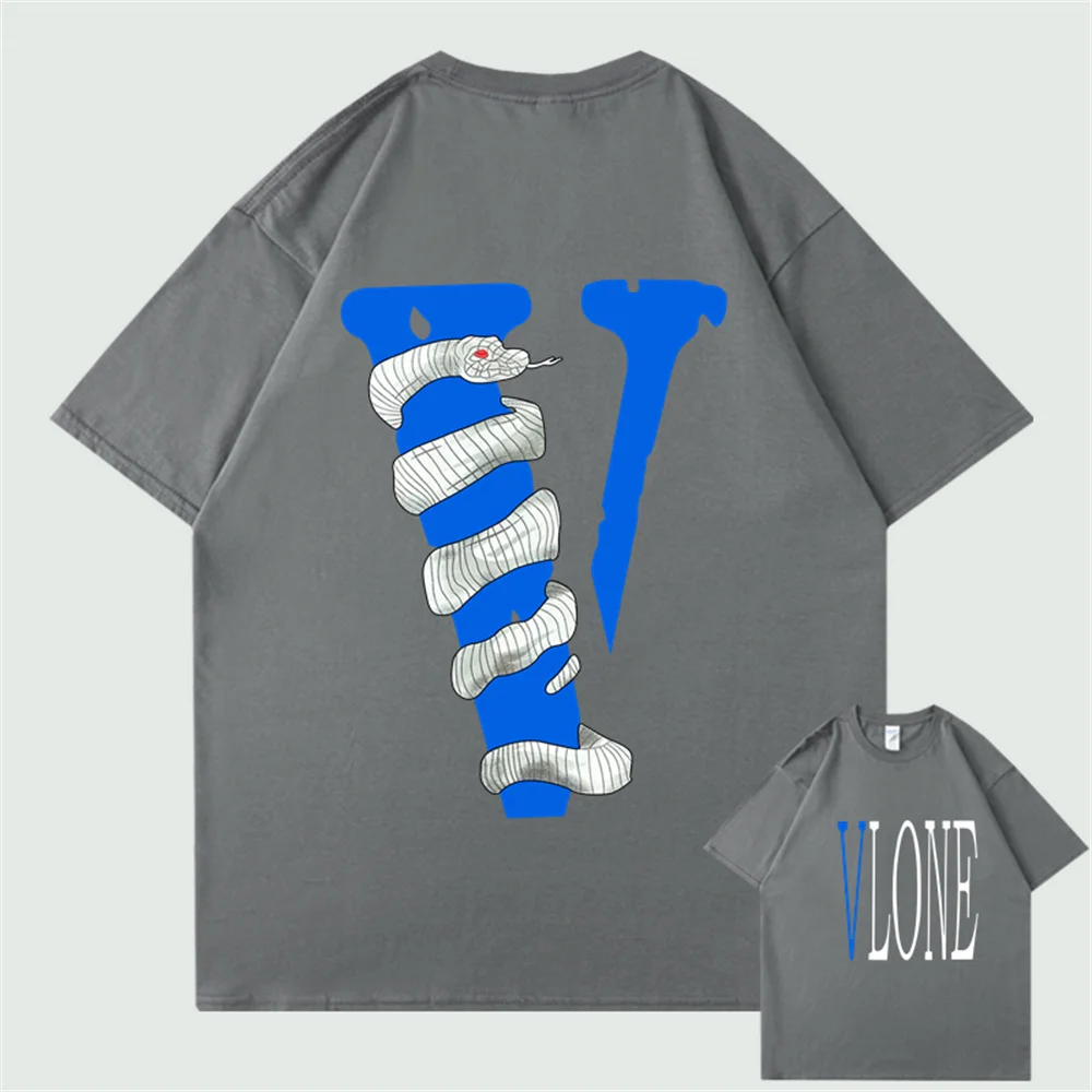 Classic VLONE Men T Shirt 100% Cotton Streetwear Women's T-shirt Summer Short Sleeve Brand Harajuku Hip Hop Tshirt Viper Snake
Classic VLONE Men T Shirt 100% Cotton Streetwear Women's T-shirt Summer Short Sleeve Brand Harajuku Hip Hop Tshirt Viper Snake