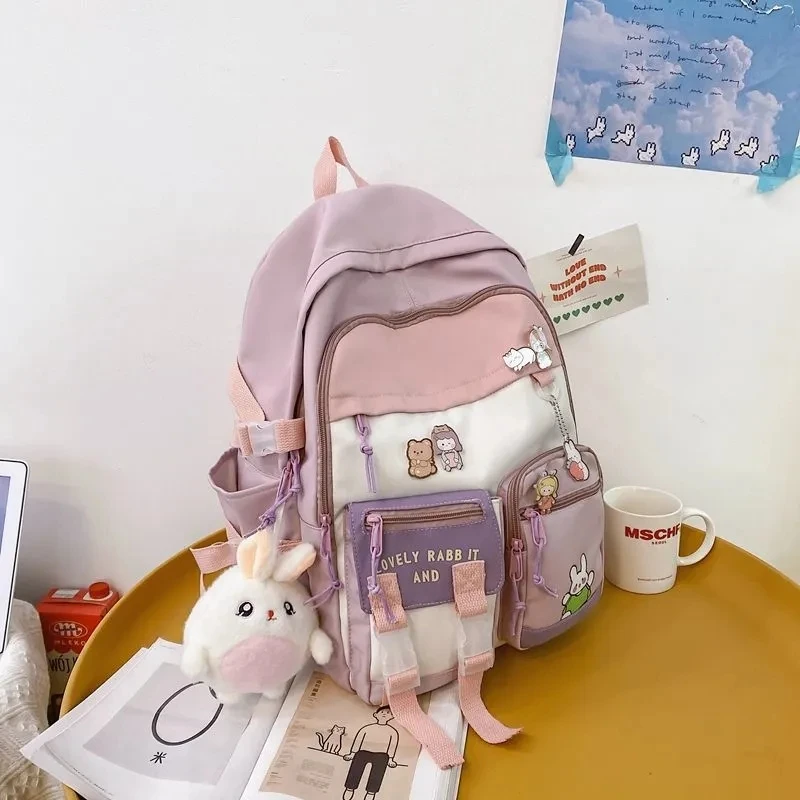 Dropshipping school bag female high school girls primary school students large capacity backpack 2022 school backpacks
Dropshipping school bag female high school girls primary school students large capacity backpack 2022 school backpacks