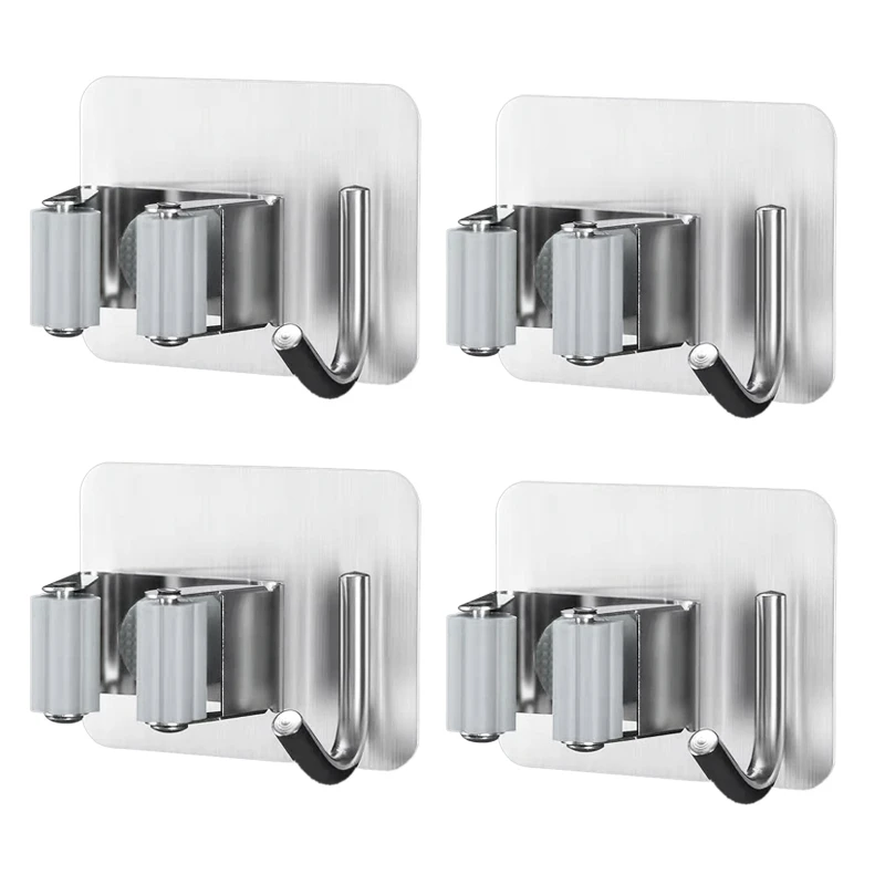 4 Pcs Mop Broom Holder Wall Mount,Broom Gripper Holds, Broom Dustpan Hanger Tool Organizer For Home, Kitchen, Garden
4 Pcs Mop Broom Holder Wall Mount,Broom Gripper Holds, Broom Dustpan Hanger Tool Organizer For Home, Kitchen, Garden
