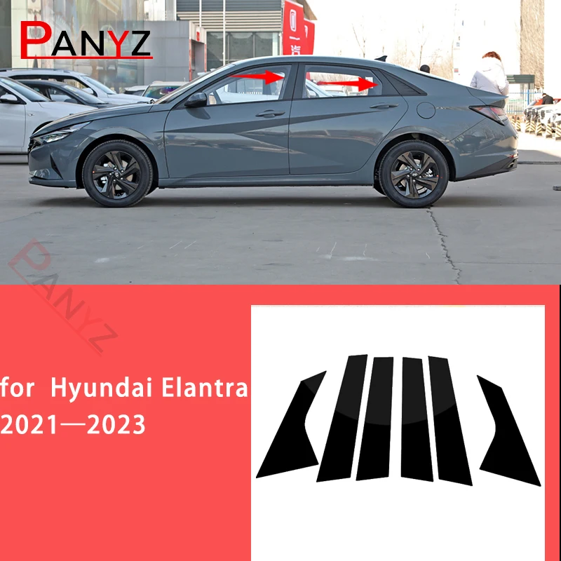 Для Hyundai Elantra 2021 2022 2023 6 шт. автомобильные оконные столбы дверные наклейки глянцевые черные внешние аксессуары
Для Hyundai Elantra 2021 2022 2023 6 шт. автомобильные оконные столбы дверные наклейки глянцевые черные внешние аксессуары