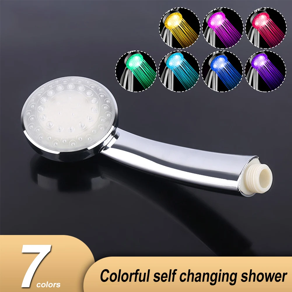 Handheld 7 Color LED Lights Shower Head Faucet Glow Stream Water For Kitchen Bathroom Hose
Handheld 7 Color LED Lights Shower Head Faucet Glow Stream Water For Kitchen Bathroom Hose