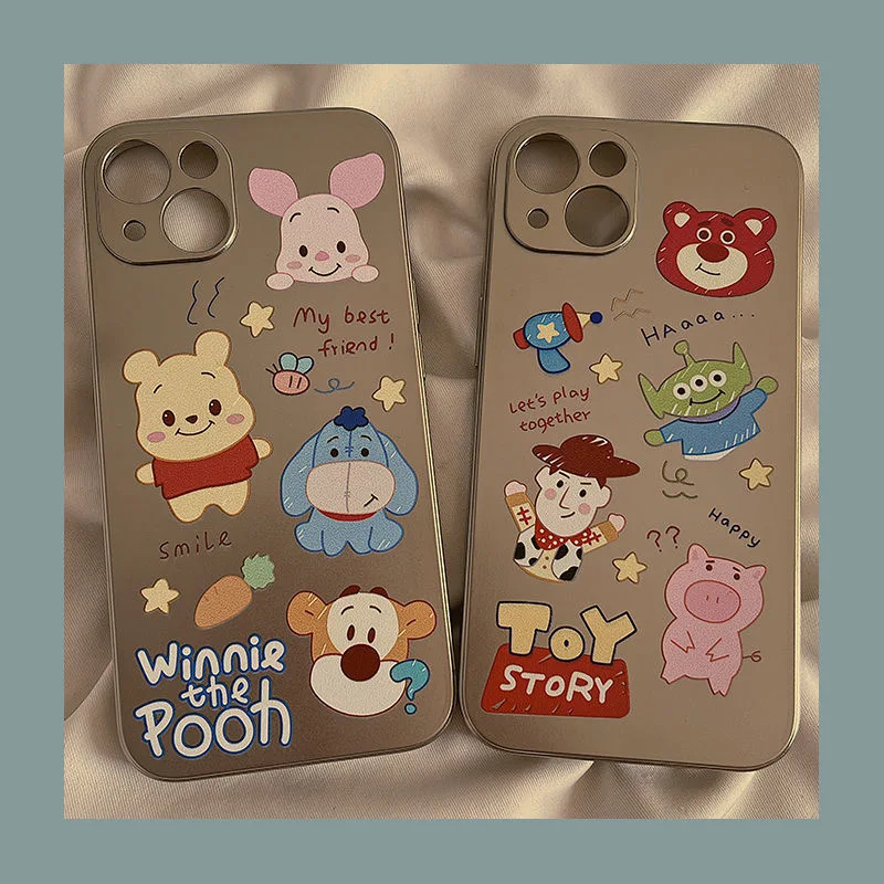 Disney Winnie the Pooh Plating Phone Cases For iPhone 13 12 11 Pro Max Mini XR XS MAX 8 X 7 Cartoon Couple Anti-drop Soft Cover
Disney Winnie the Pooh Plating Phone Cases For iPhone 13 12 11 Pro Max Mini XR XS MAX 8 X 7 Cartoon Couple Anti-drop Soft Cover