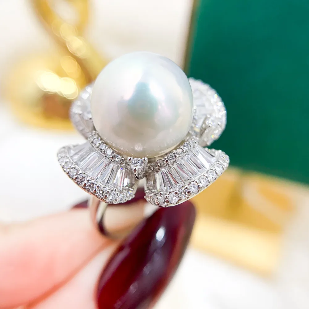 DIY Pearl Small Accessories S925 Sterling Silver Jewelry Gold Ring Empty Fit 12-14mm Beads
DIY Pearl Small Accessories S925 Sterling Silver Jewelry Gold Ring Empty Fit 12-14mm Beads