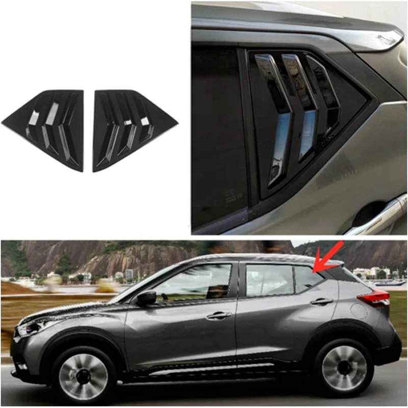 Rear Side Window Louvers For Nissan Kicks 2018-2023 Air Vent Scoop Shades Cover Accessories
Rear Side Window Louvers For Nissan Kicks 2018-2023 Air Vent Scoop Shades Cover Accessories