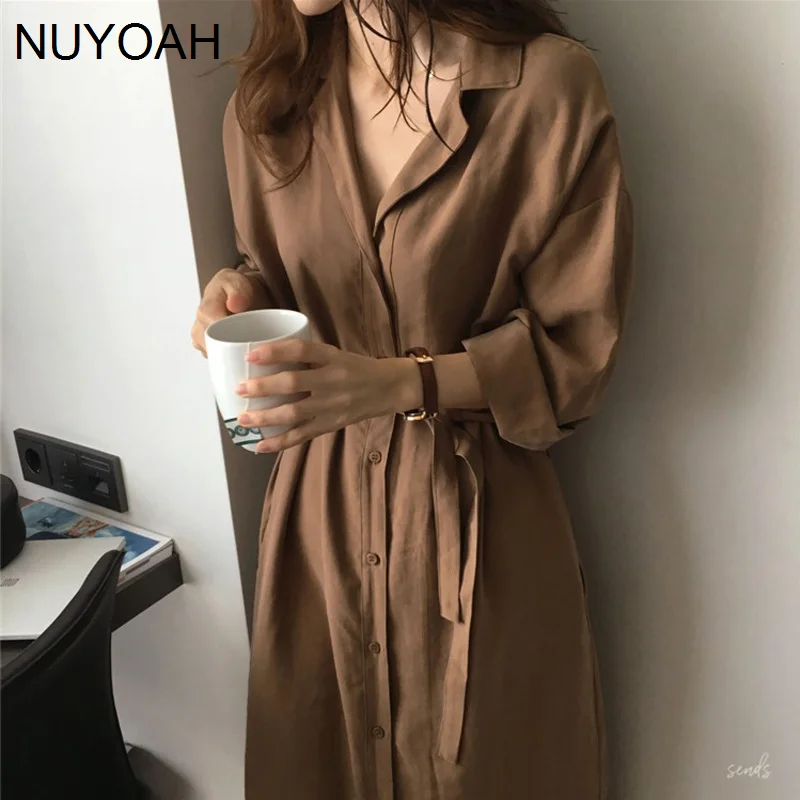 South Korea Chic Sunscreen Shirt Dress Tie Waist Long Thin Windbreaker Fashion Coat
South Korea Chic Sunscreen Shirt Dress Tie Waist Long Thin Windbreaker Fashion Coat