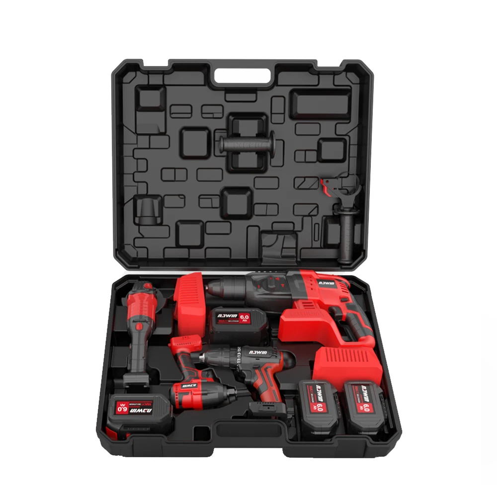 NAWIN Cordless electric tool set household power t Super Electric Tool Bag 3/4 Pieces Electric Drill/Wrench/Hammer/Angle Grinder
NAWIN Cordless electric tool set household power t Super Electric Tool Bag 3/4 Pieces Electric Drill/Wrench/Hammer/Angle Grinder