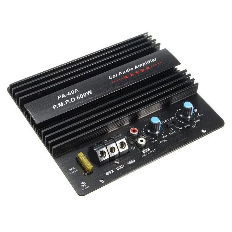 12V 600W Amplifier Board Mono Car Audio Power Amplifier Powerful Bass Subwoofers Amp Pa-60A
12V 600W Amplifier Board Mono Car Audio Power Amplifier Powerful Bass Subwoofers Amp Pa-60A