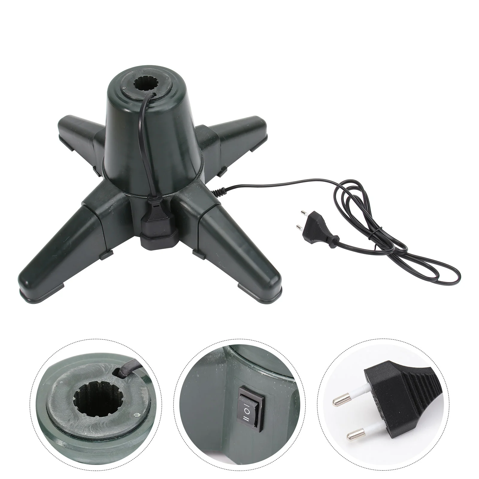 Rotating Christmas Tree Stand Christmas Tree Holder Base Bracket with Plug
Rotating Christmas Tree Stand Christmas Tree Holder Base Bracket with Plug