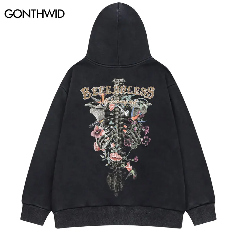 Vintage Hoodie Sweatshirt Y2K Streetwear Hip Hop Skull Skeleton Flowers Print Fleece Hooded Harajuku Fashion Punk Gothic Hoodies
Vintage Hoodie Sweatshirt Y2K Streetwear Hip Hop Skull Skeleton Flowers Print Fleece Hooded Harajuku Fashion Punk Gothic Hoodies