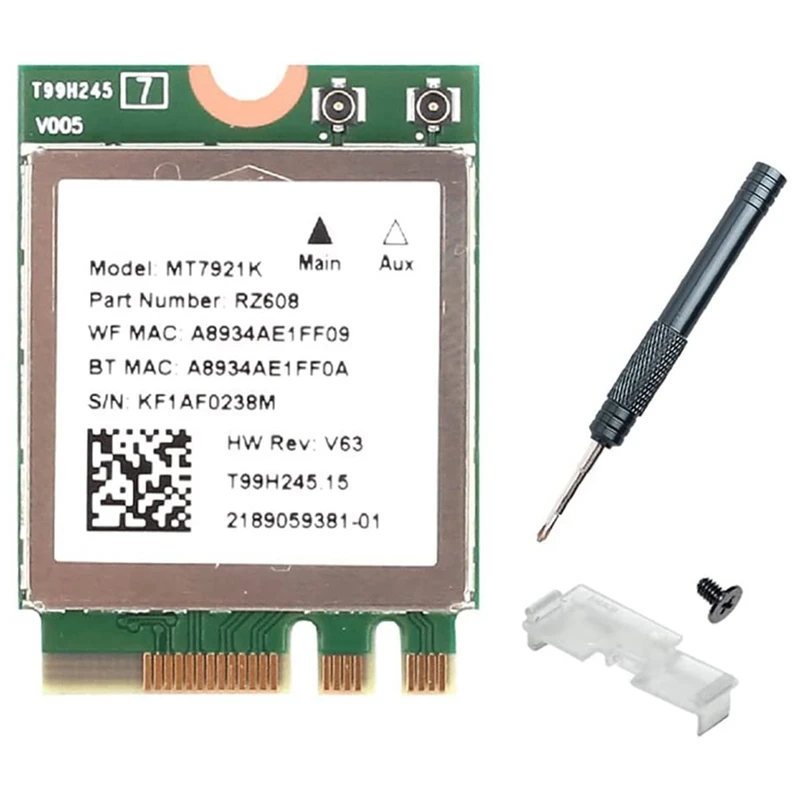 Wi-Fi 6E WLAN M.2 2230 Двухдиапазонная сетевая карта 802.11Ax BT5.2 MT7921K для поддержки Windows 10/11 так же, как Wi-Fi 6 AX200
Wi-Fi 6E WLAN M.2 2230 Двухдиапазонная сетевая карта 802.11Ax BT5.2 MT7921K для поддержки Windows 10/11 так же, как Wi-Fi 6 AX200