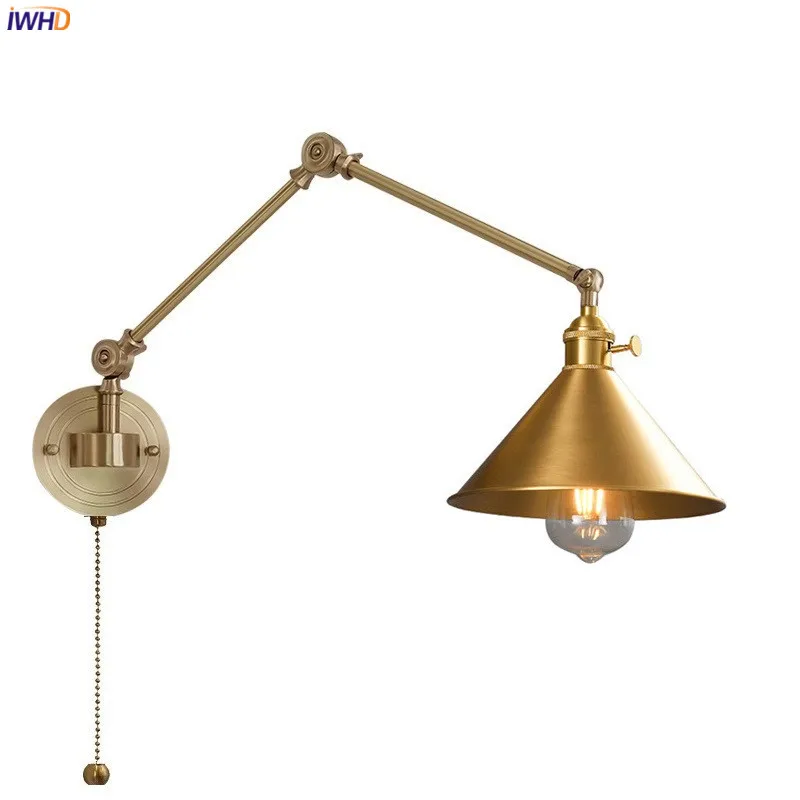 IWHD Left Right Totate Copper Wall Lamps Sconce For Living Room Bedroom Home Indoor Lighting Luminaria Modern LED Wall Light
IWHD Left Right Totate Copper Wall Lamps Sconce For Living Room Bedroom Home Indoor Lighting Luminaria Modern LED Wall Light