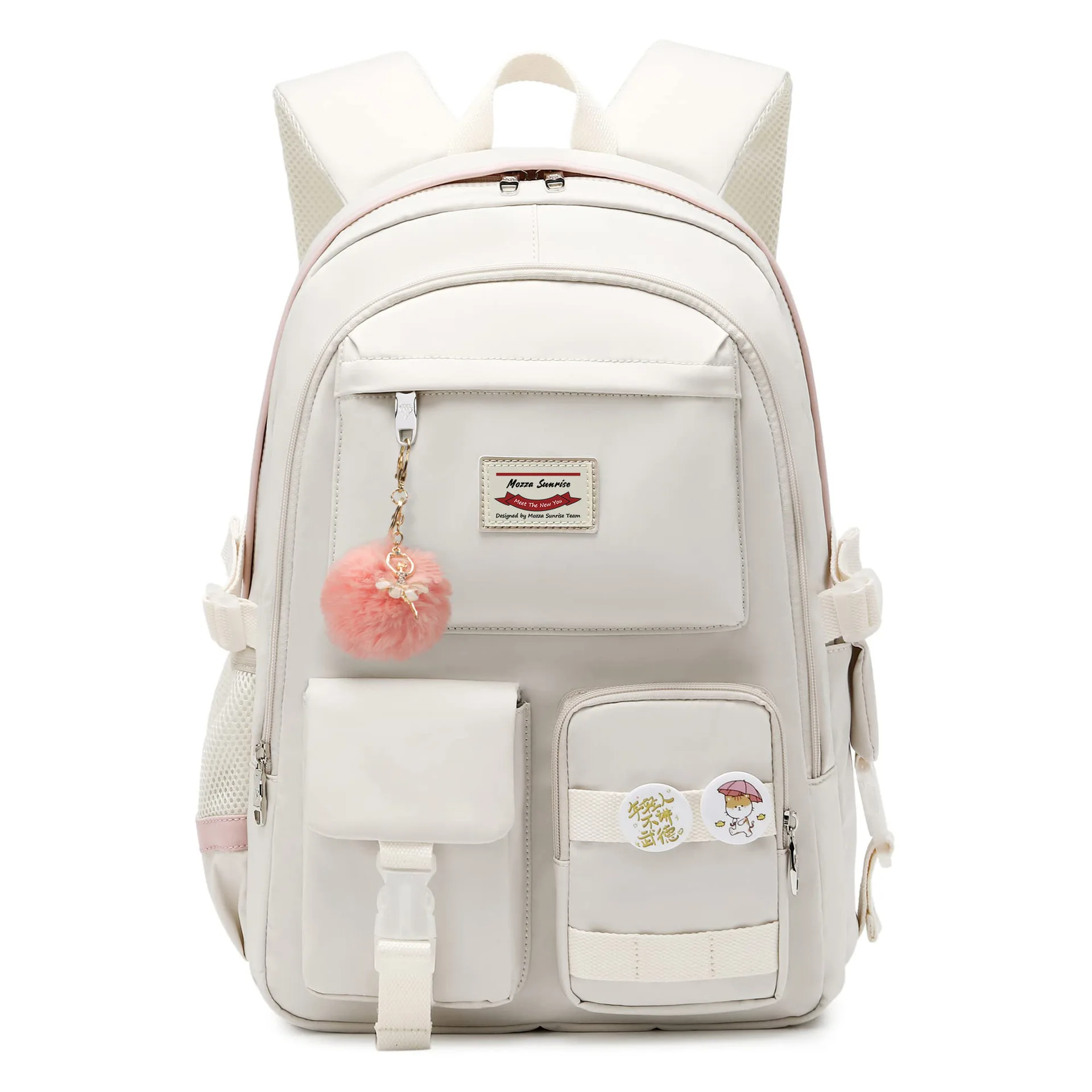 

Школьный рюкзак для девочек, Вместительная женская сумка с несколькими карманами для студентов колледжа, дорожная сумка для ноутбука