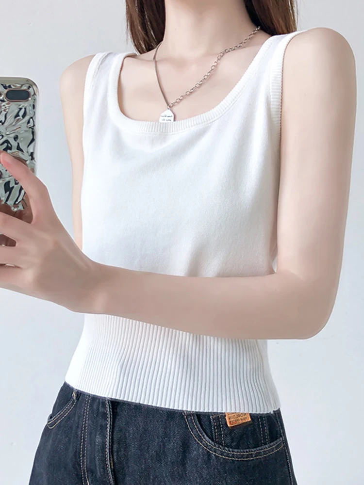 2023 Square Neck Sleeveless Summer Crop Top Women Casual Basic Solid Off Shoulder Cami Sexy Backless Female Tank Top Streetwear
2023 Square Neck Sleeveless Summer Crop Top Women Casual Basic Solid Off Shoulder Cami Sexy Backless Female Tank Top Streetwear