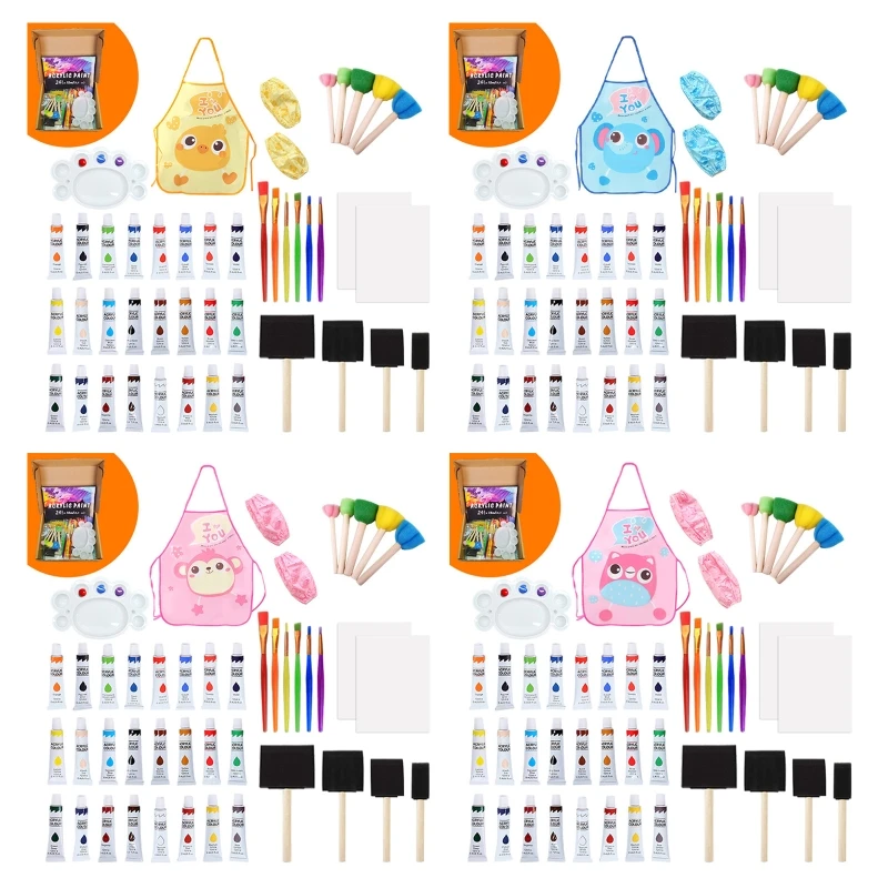 N58E 24 Colors Acrylic Paint Waterproof Pigment Safe Non Toxic for Kid Art Drawing
N58E 24 Colors Acrylic Paint Waterproof Pigment Safe Non Toxic for Kid Art Drawing