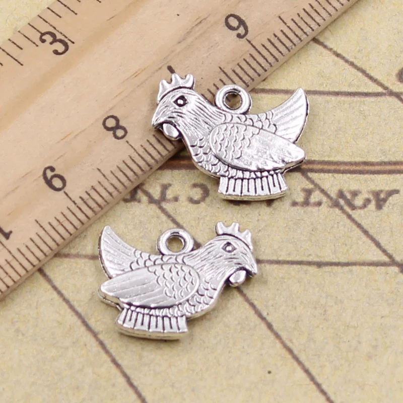 20pcs Charms Rooster Cock Chicken 19x14mm Tibetan Silver Color Pendants Antique Jewelry Making DIY Handmade Craft
20pcs Charms Rooster Cock Chicken 19x14mm Tibetan Silver Color Pendants Antique Jewelry Making DIY Handmade Craft