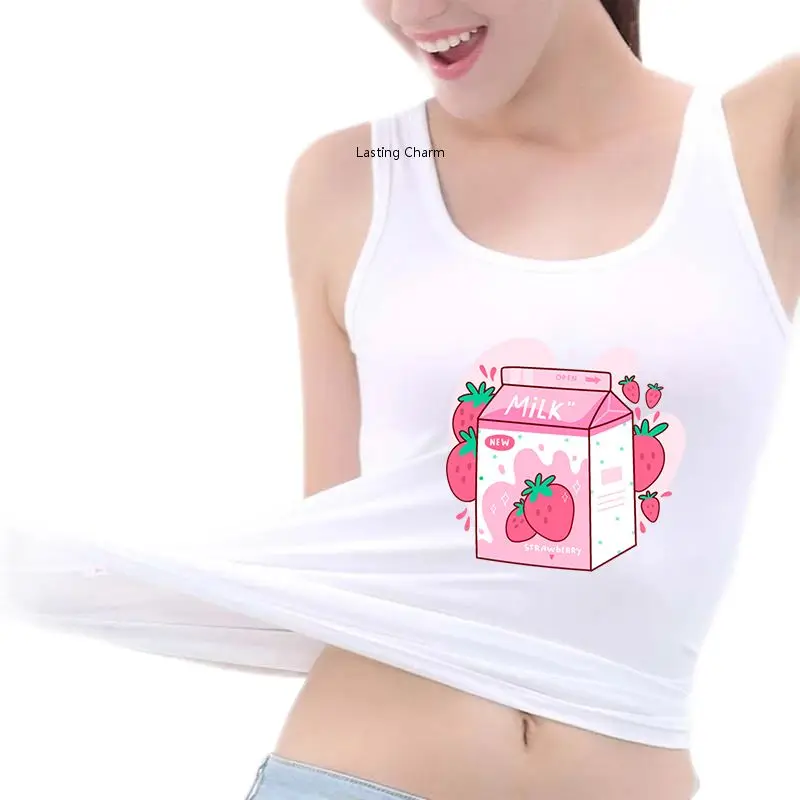 Strawberry Milk Graphic Print Tank Top Girl's Yoga Sports Workout Sleeveless Breathable Slim Fit Tops Gym Training Vest
Strawberry Milk Graphic Print Tank Top Girl's Yoga Sports Workout Sleeveless Breathable Slim Fit Tops Gym Training Vest