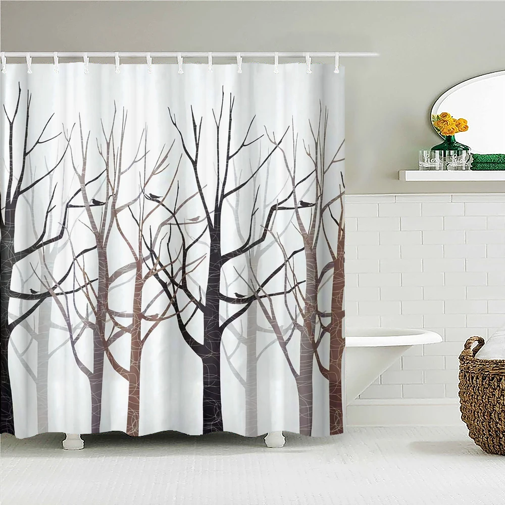 Trees leaves Waterproof Fabric Shower Curtain Simplicity Flower Geometry Bath Bathroom Curtains with Hooks Home Decor, 9 Size
Trees leaves Waterproof Fabric Shower Curtain Simplicity Flower Geometry Bath Bathroom Curtains with Hooks Home Decor, 9 Size
