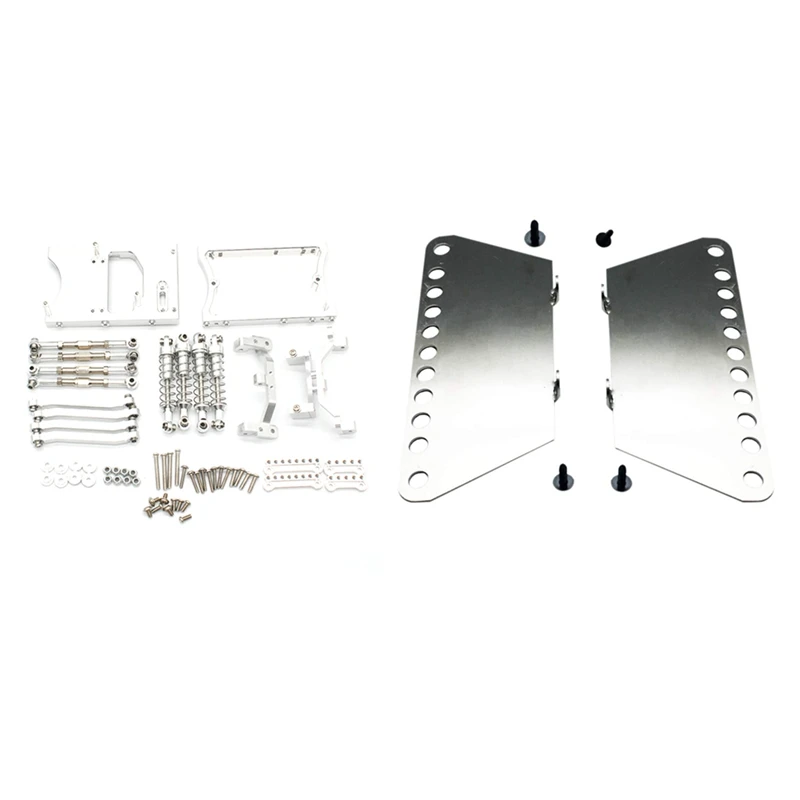 2 Set RC Car Part: 1 Set Metal Pedal & 1 Set Metal Chassis Pull Rods Servo Fixed Mount Bracket Shock Absorber 
2 Set RC Car Part: 1 Set Metal Pedal & 1 Set Metal Chassis Pull Rods Servo Fixed Mount Bracket Shock Absorber