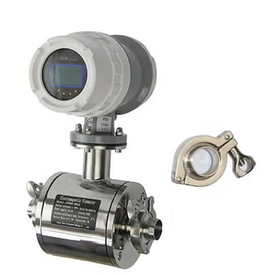 Sanitary Type Tri clamp Electromagnetic Flow meter Stainless Steel beer milk flow meter
Sanitary Type Tri clamp Electromagnetic Flow meter Stainless Steel beer milk flow meter