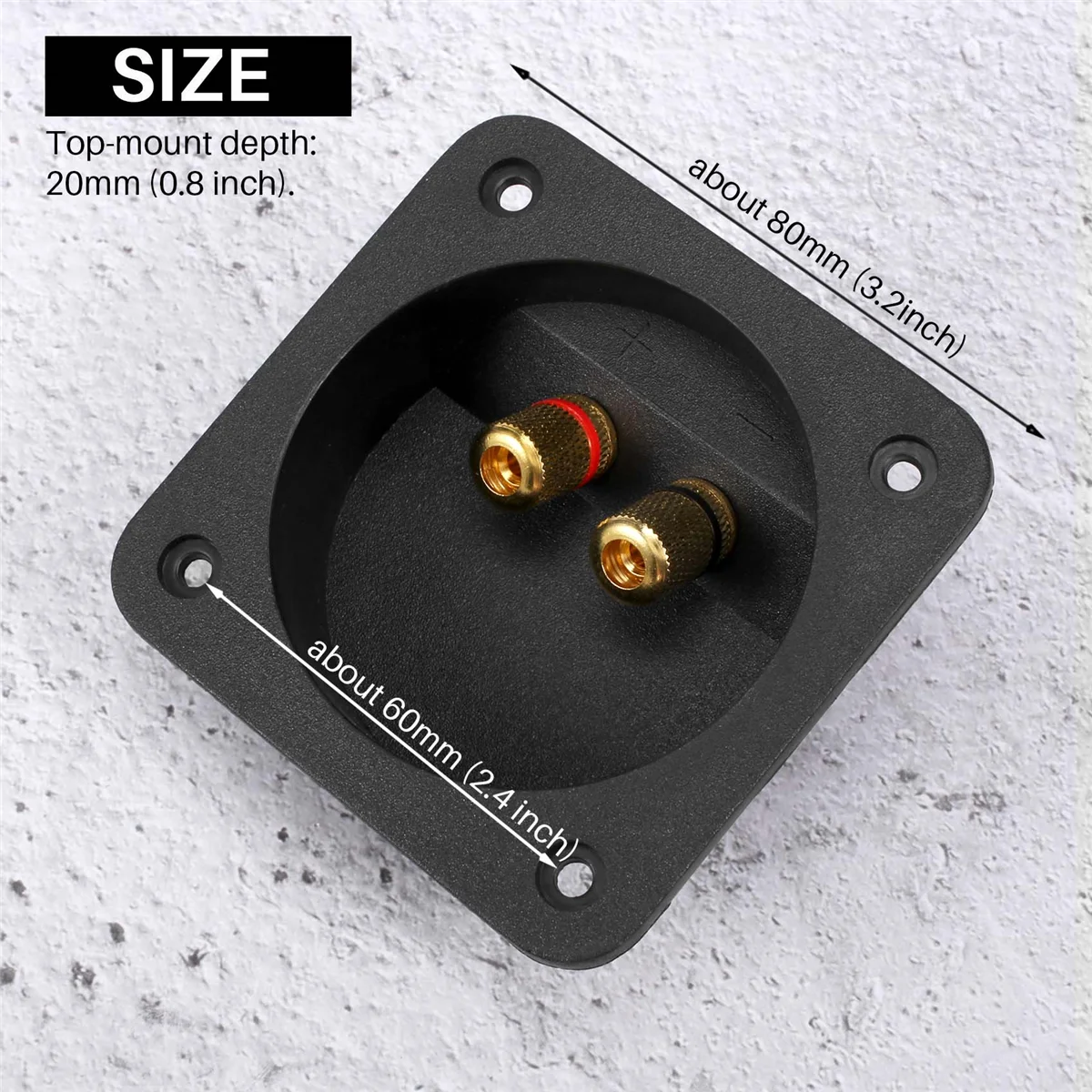DIY Home Car Stereo Screw Cup Connectors Subwoofer Plugs 2-Way Speaker Box Terminal Binding Post, 2 pcs Black
DIY Home Car Stereo Screw Cup Connectors Subwoofer Plugs 2-Way Speaker Box Terminal Binding Post, 2 pcs Black