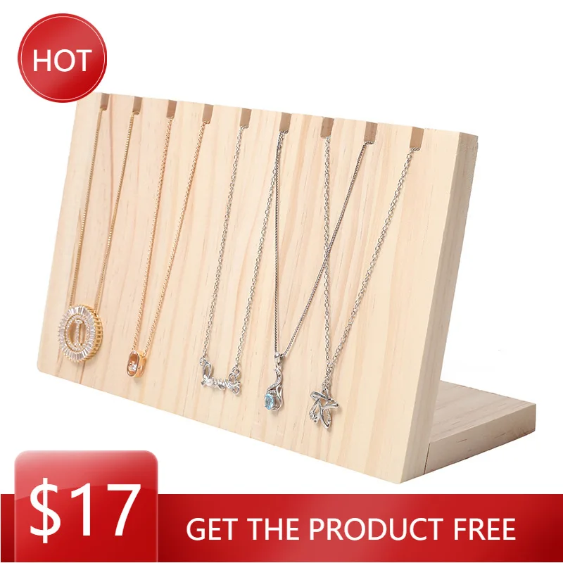 Solid Wood Board Jewelry Holder Pendant Necklace Display Stand Organizer Rack 25x10x14.5cm
Solid Wood Board Jewelry Holder Pendant Necklace Display Stand Organizer Rack 25x10x14.5cm