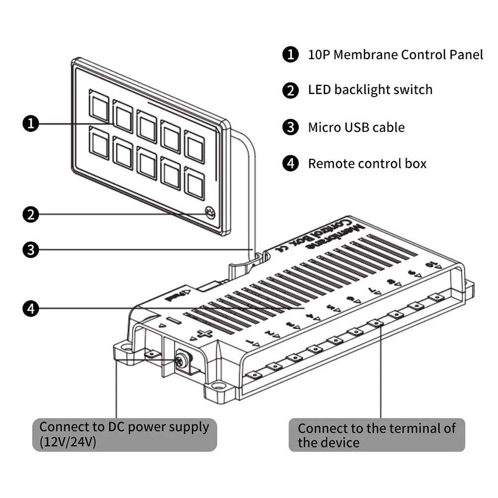 Yacht 10-way Panel ≥10 Meters 10-Position Button 524g 5MM IP67 M5 Stud Modification Switch Panel USB Bluetooth
Yacht 10-way Panel ≥10 Meters 10-Position Button 524g 5MM IP67 M5 Stud Modification Switch Panel USB Bluetooth