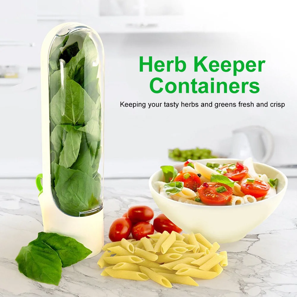 

Herb Preserving Box Refrigerator Coriander Food Fresh-Keeping Organizer Cup Kitchen Storage Container Cup Type Storage Fresh Box