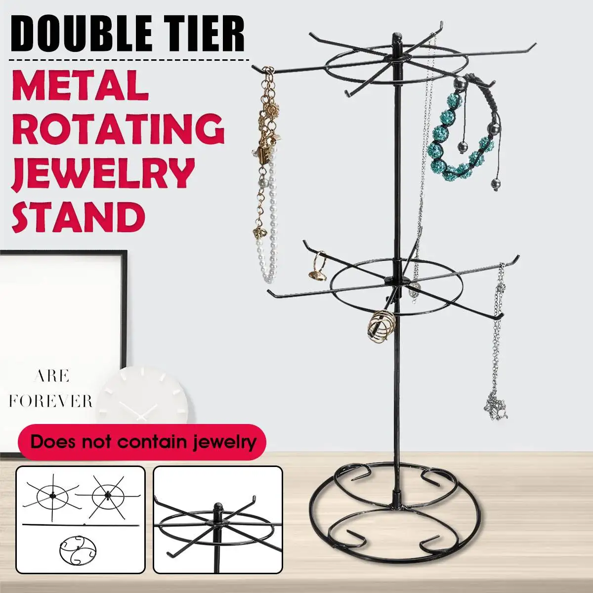 Jewelry Display Rack Stand Fram Earrings Storage Rack Home Hanging Rotating Jewelry Necklace Earrings Rings Holder Showrack
Jewelry Display Rack Stand Fram Earrings Storage Rack Home Hanging Rotating Jewelry Necklace Earrings Rings Holder Showrack