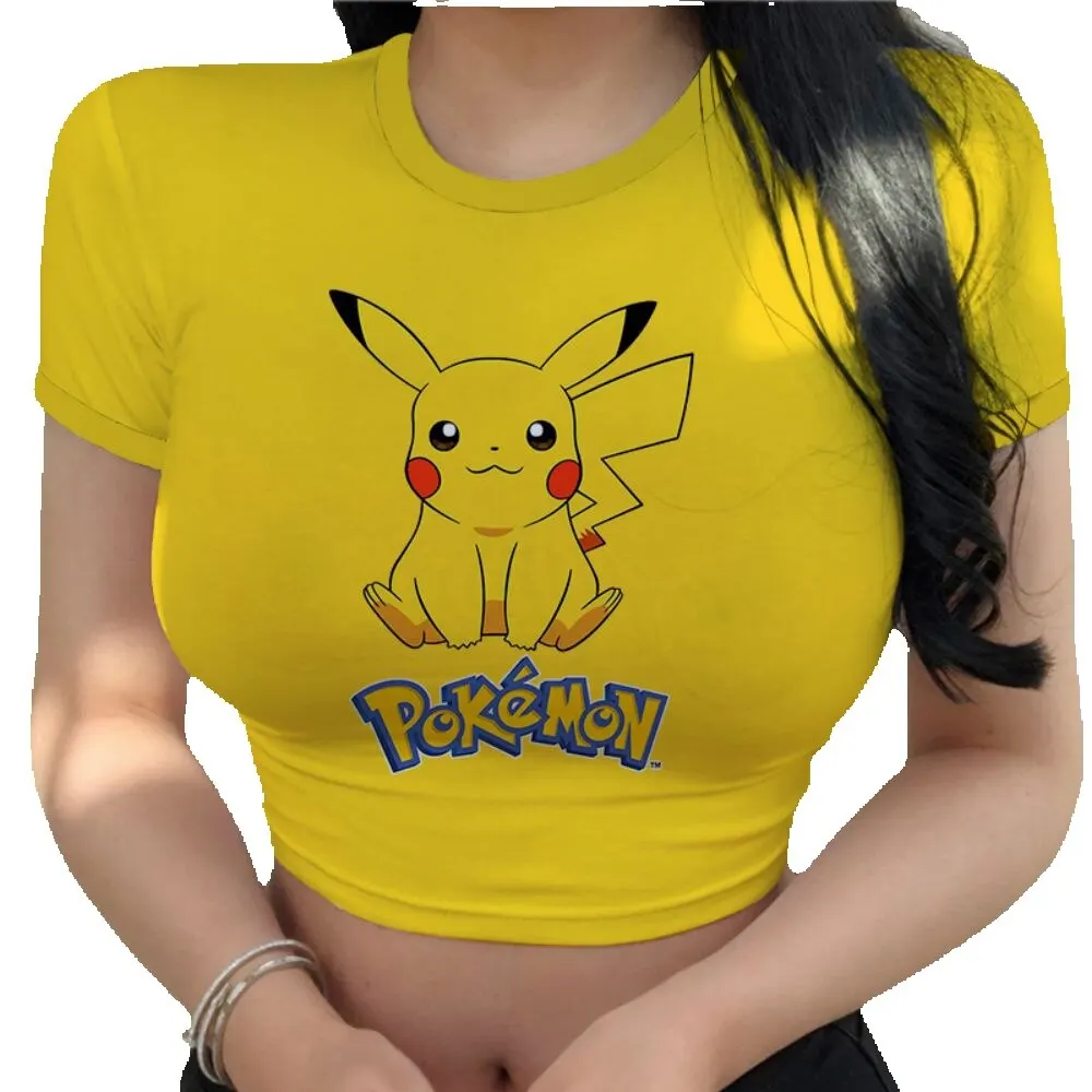 Pikachu Anime Crop Top New Kawaii Clothes T-shir T Shirt Harajuku Women's T-shirts Summer 2023 Sexy Fashion Pokemon Y2k Clothing
Pikachu Anime Crop Top New Kawaii Clothes T-shir T Shirt Harajuku Women's T-shirts Summer 2023 Sexy Fashion Pokemon Y2k Clothing