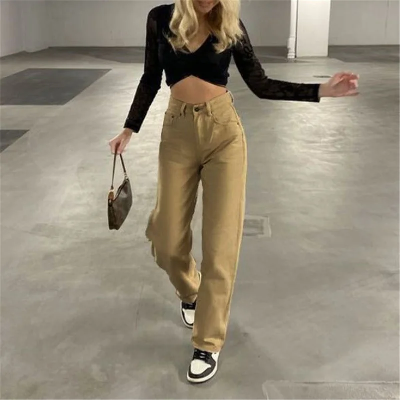 2023 Women Baggy Jeans High Waist Stretch Jeans Lady High Waist Vintage Y2K Pants Punk Straight Leg Streetwear Khaki Trousers
2023 Women Baggy Jeans High Waist Stretch Jeans Lady High Waist Vintage Y2K Pants Punk Straight Leg Streetwear Khaki Trousers