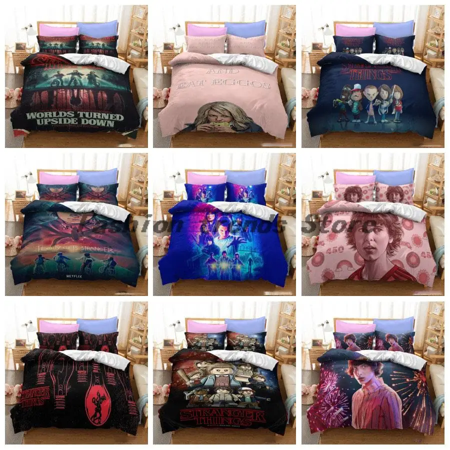 Stranger Things Movie Bedding Set 3D Print Duvet Cover Pillow Case 2/3pcs BedLine US/AU/EU/UK Size Bedclothes No Sheet/Blanket
Stranger Things Movie Bedding Set 3D Print Duvet Cover Pillow Case 2/3pcs BedLine US/AU/EU/UK Size Bedclothes No Sheet/Blanket