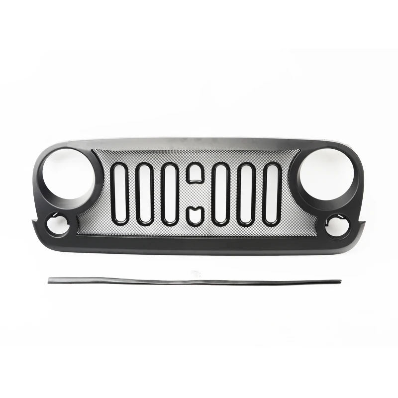 ABS Front Grille for Jeep Wrangler JK 07+ 4x4 Accessories Maiker Offroad Manufacturer Car Grille 
ABS Front Grille for Jeep Wrangler JK 07+ 4x4 Accessories Maiker Offroad Manufacturer Car Grille