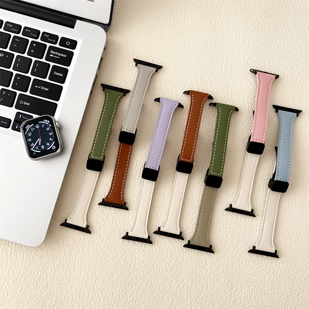 Ремешок кожаный для Apple Watch 4 5 6 7 8 SE, стильный Ультрамодный браслет с магнитной застежкой для iWatch 40 41 44 45 49 мм
Ремешок кожаный для Apple Watch 4 5 6 7 8 SE, стильный Ультрамодный браслет с магнитной застежкой для iWatch 40 41 44 45 49 мм