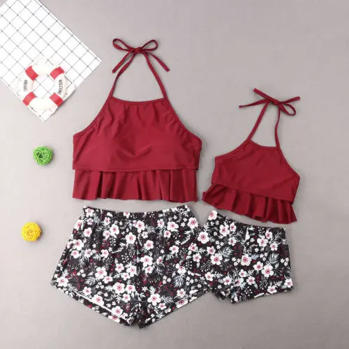 Fashion Family Matching Swimwear Mother Daughter Women Kids Floral Bikini Bathing Swimsuit
Fashion Family Matching Swimwear Mother Daughter Women Kids Floral Bikini Bathing Swimsuit