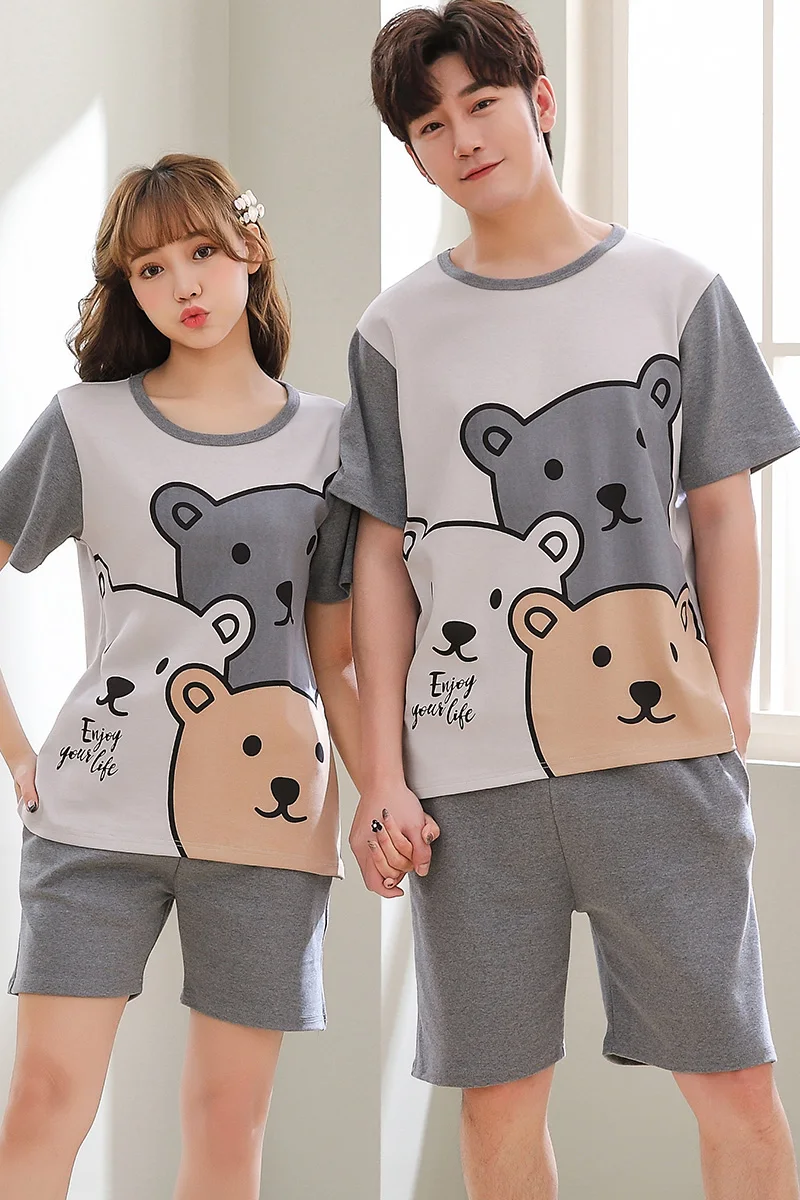 Men Male Couple Lovers Loungewear Pajamas Set Cartoon Summer Autumn Winter Splicing Negligee Plus Size M 4XL Oversize Pjs Sets
Men Male Couple Lovers Loungewear Pajamas Set Cartoon Summer Autumn Winter Splicing Negligee Plus Size M 4XL Oversize Pjs Sets