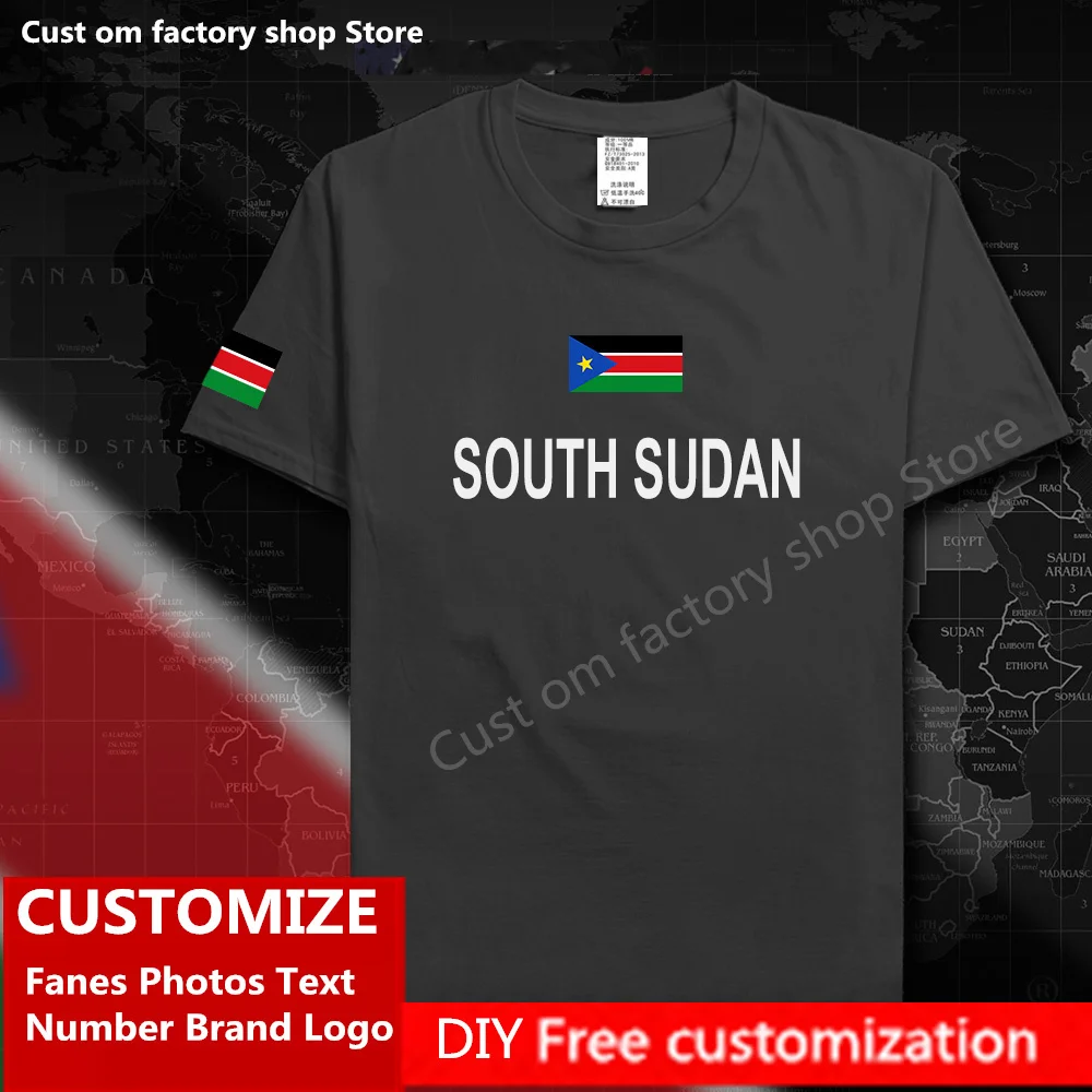 South Sudan Cotton T shirt Custom Jersey Fans DIY Name Number Brand LOGO High Street Fashion Hip Hop Loose Casual T-shirt
South Sudan Cotton T shirt Custom Jersey Fans DIY Name Number Brand LOGO High Street Fashion Hip Hop Loose Casual T-shirt
