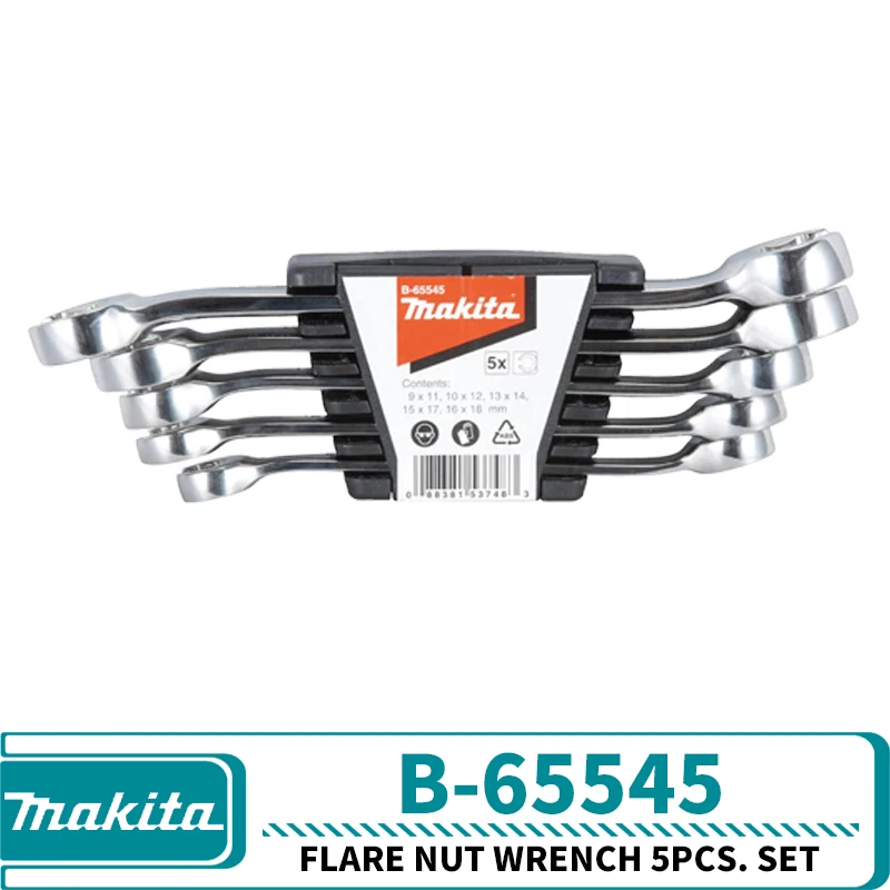 Комбинированный ключ Makita B-65539 9 шт. Набор B-65545 Ключ для раструбных гаек 5 шт. Набор ключей B-65551 с двойной коробкой, 5 шт. Комплект
Комбинированный ключ Makita B-65539 9 шт. Набор B-65545 Ключ для раструбных гаек 5 шт. Набор ключей B-65551 с двойной коробкой, 5 шт. Комплект