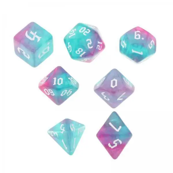 2x 7pcs Multi-faceted Acrylic Set Supplies Educational Toys Accessaries 
2x 7pcs Multi-faceted Acrylic Set Supplies Educational Toys Accessaries