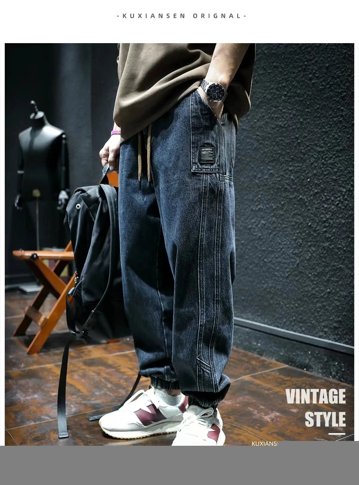 And Spring Autumn Pantalones Hombre Splice Bind One's Feet Vaqueros Cotton Jeans Men Clothing
And Spring Autumn Pantalones Hombre Splice Bind One's Feet Vaqueros Cotton Jeans Men Clothing