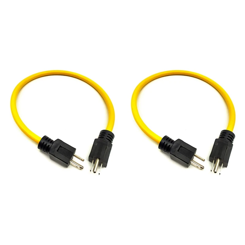 2X Generator Adapter Cord NEMA 5-15P For Transfer Switch, Extension Cord Adapter (3 Prong Plug 12AWG 125V) US Plug
2X Generator Adapter Cord NEMA 5-15P For Transfer Switch, Extension Cord Adapter (3 Prong Plug 12AWG 125V) US Plug