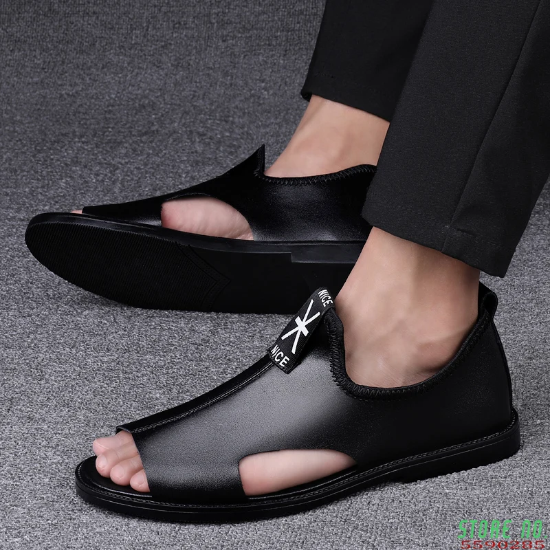Brand New Summer Men Sandals Leisure Beach Men Shoes High Quality Genuine Leather Sandals Fashion Men's Sandals
Brand New Summer Men Sandals Leisure Beach Men Shoes High Quality Genuine Leather Sandals Fashion Men's Sandals