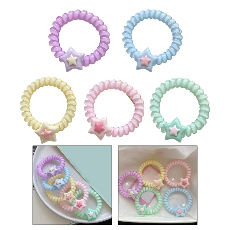 Cream Feeling Hair Ties Elastic Hair Scrunchies Star Decor Hair Ropes Woman Ponytail Holders for Girls Hair Style Making
Cream Feeling Hair Ties Elastic Hair Scrunchies Star Decor Hair Ropes Woman Ponytail Holders for Girls Hair Style Making