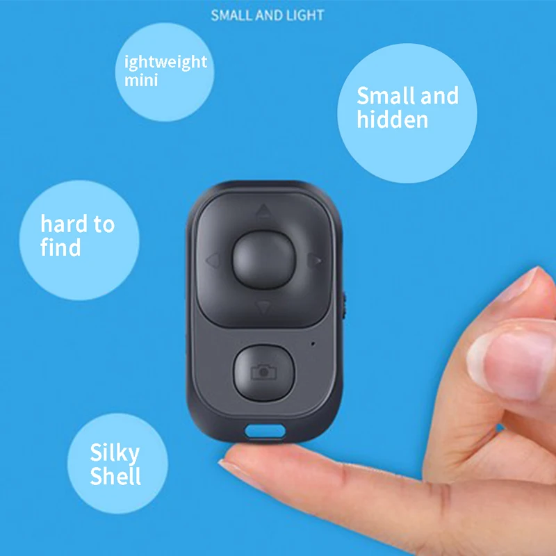 

Mini Wireless Selfie Remote Control Bluetooth-compatible Shutter Release Button Camera Phone Self-timer Page Turning Controller