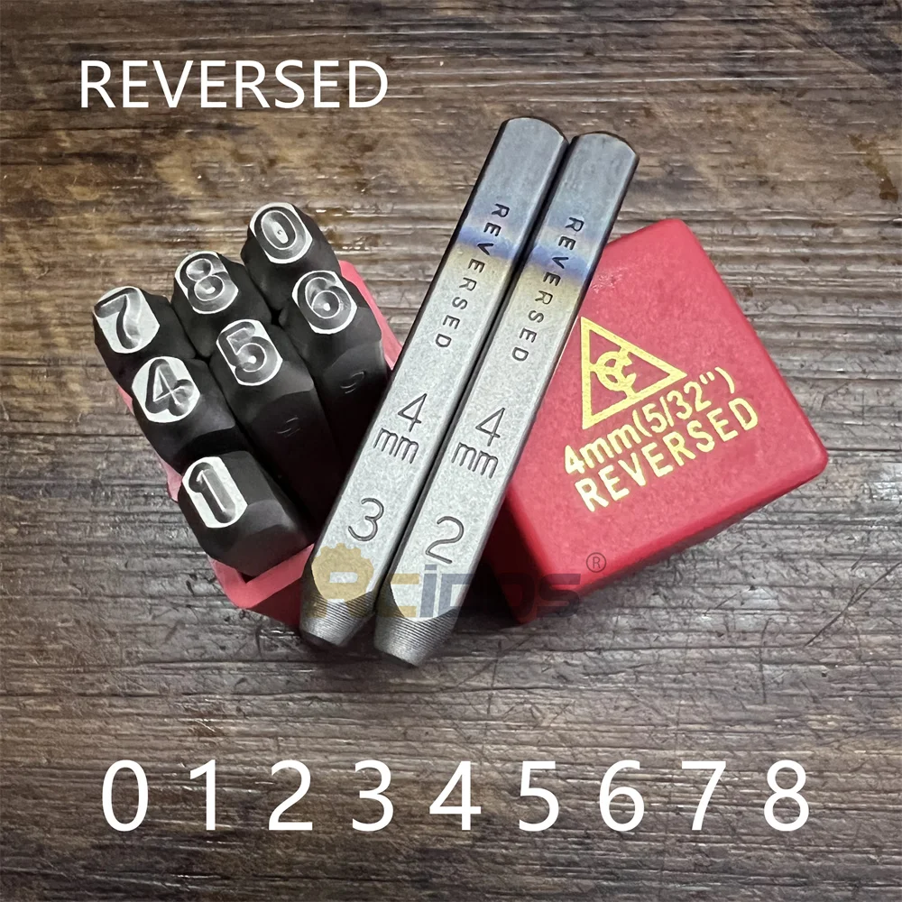 RCIDOS Reversed YC Steel stamp 1/1.5/2/2.5/3/4mm Numbers Stanard Font Reverse steel punch stamps,Numbers(0-8) 9pcs/Box
RCIDOS Reversed YC Steel stamp 1/1.5/2/2.5/3/4mm Numbers Stanard Font Reverse steel punch stamps,Numbers(0-8) 9pcs/Box