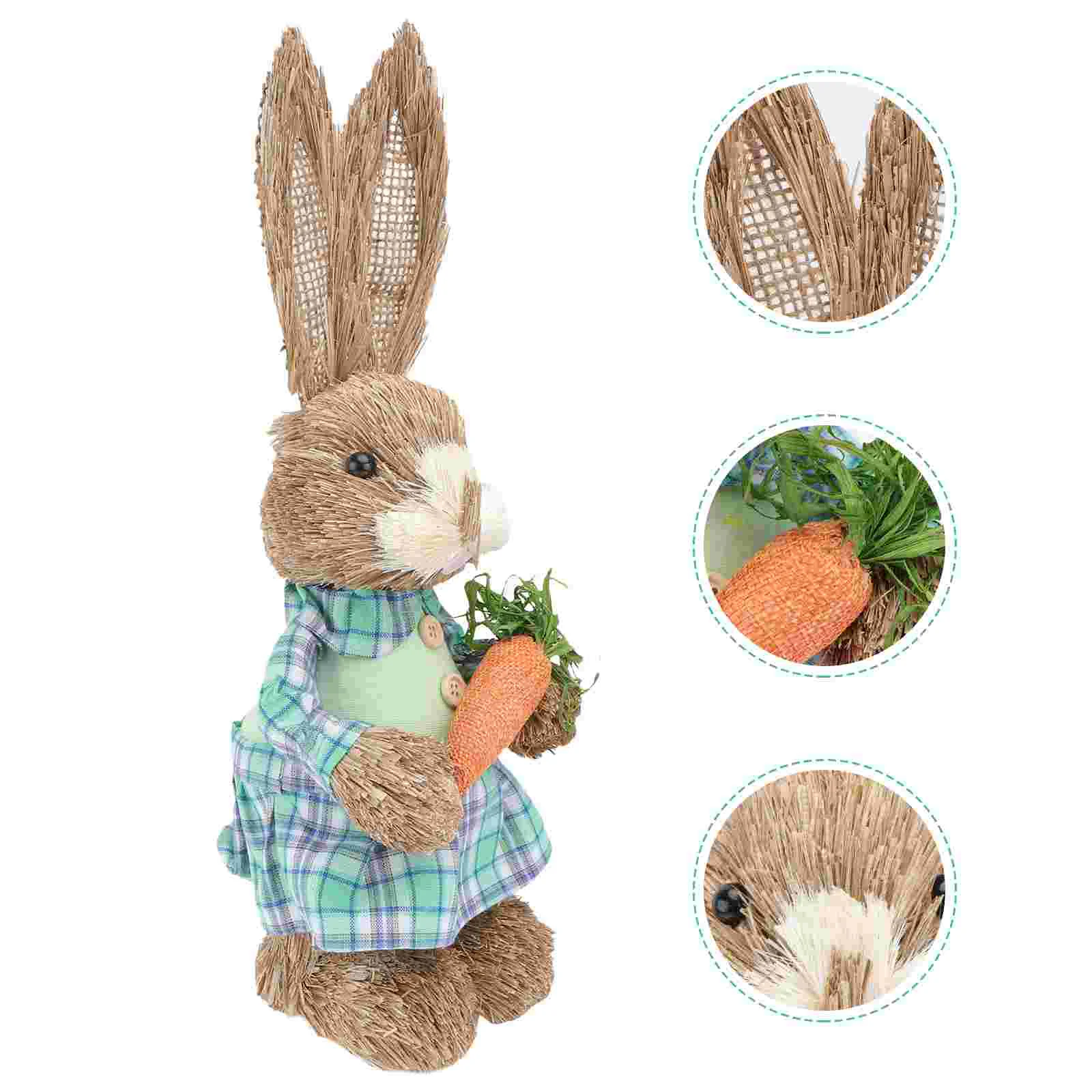 Bunny Easter Table Rabbit Tabletop Figurine Sculptures Statues Decoration Basket Decor Animal Standing Straw Topper Figurines
Bunny Easter Table Rabbit Tabletop Figurine Sculptures Statues Decoration Basket Decor Animal Standing Straw Topper Figurines