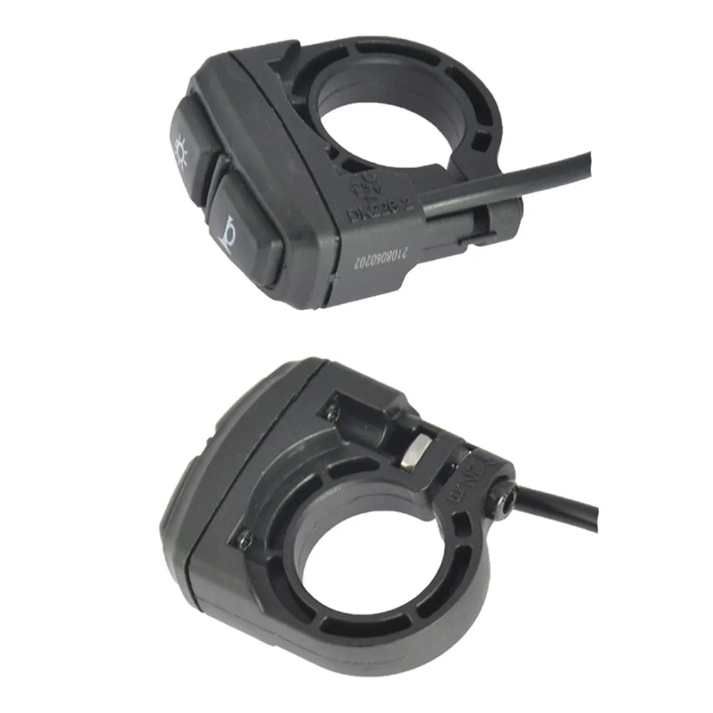 EBike Light Horn Switch 2 In 1 Electric Bicycle Control Headlight Rear Lamp ON/OFF ABS Switch Durable Cycling Accessories Parts
EBike Light Horn Switch 2 In 1 Electric Bicycle Control Headlight Rear Lamp ON/OFF ABS Switch Durable Cycling Accessories Parts
