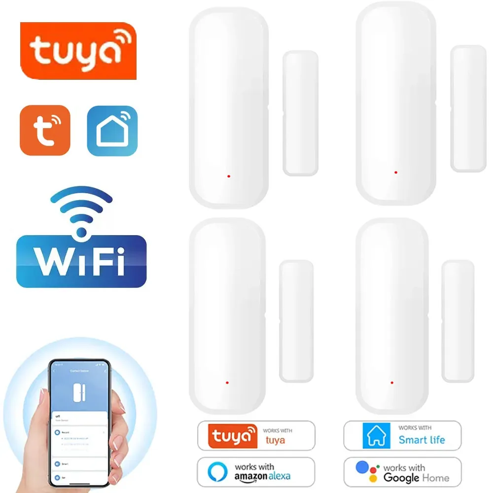 Tuya Smart Home Wifi Door Window Sensor Wireless Door Open / Closed Detector Smart Life Control Via Alexa Google Home
Tuya Smart Home Wifi Door Window Sensor Wireless Door Open / Closed Detector Smart Life Control Via Alexa Google Home